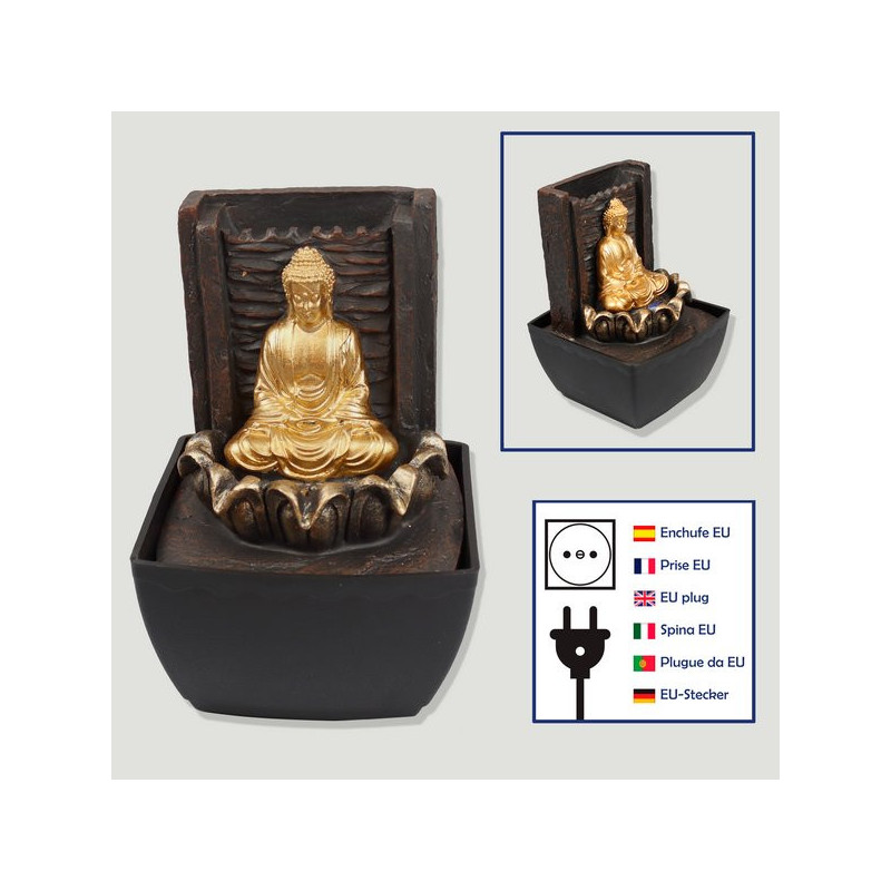 Resin fountain. golden buddha wall 13x12x18cm Resin fountain. golden buddha wall 13x12x18cm