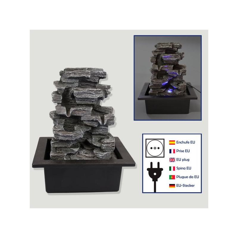 Resin fountain. Rock tower 21x17x25cm Resin fountain. Rock tower 21x17x25cm
