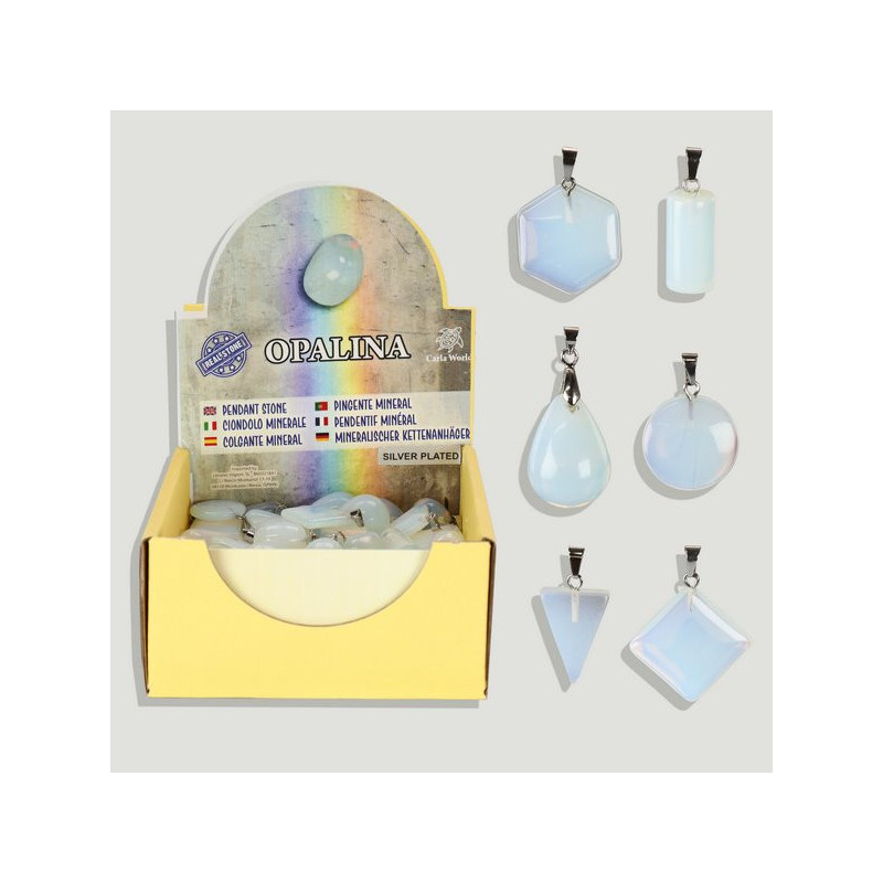 OPALINA. Colgante silverplated. surtidos.