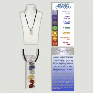 SELENITE CHAKRAS. Pendant...