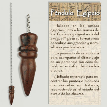 Péndulo Egipcio. Obsidiana...
