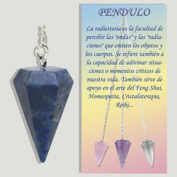 LAPISLAZULI. Péndulo metal...