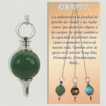 Pendulo bola Jaspe verde