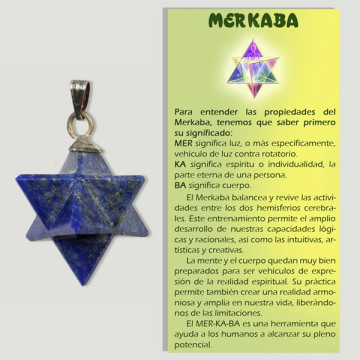 MERKABA. Colgante Lapislazuli