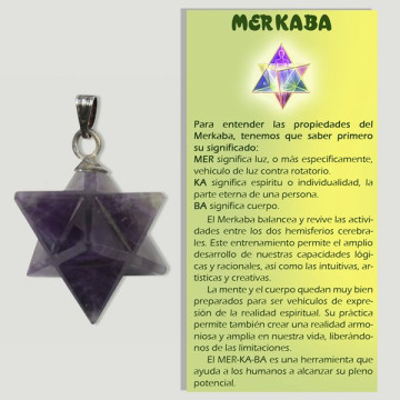 MERKABA. Amethyst Pendant