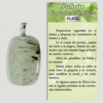 Faceted PREHNITE. SILVER...