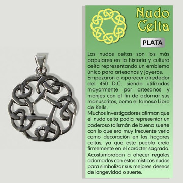 Nudo Celta. Colgante Plata