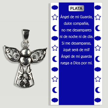 ANGEL. Colgante Plata