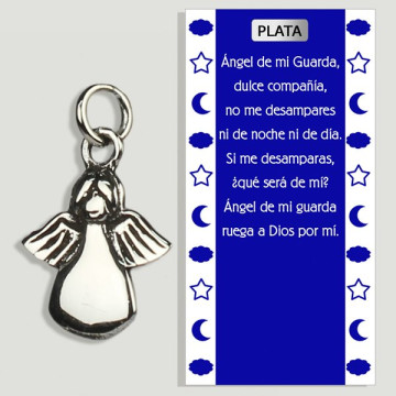 Angelito. Colgante Plata