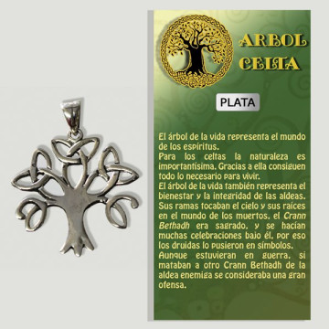 ÁRBOL CELTA. Colgante Plata