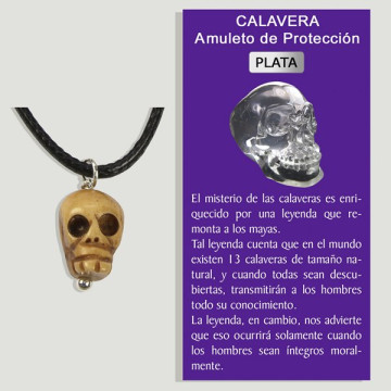 CALAVERA. Colgante PLATA y...