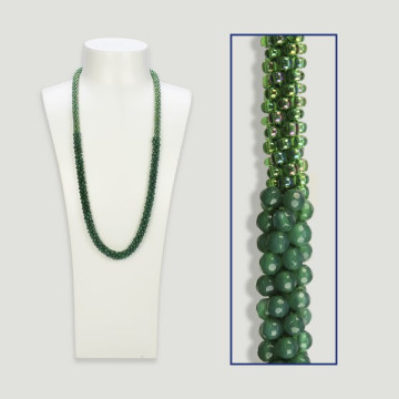 Collier minéral Aventurine verte