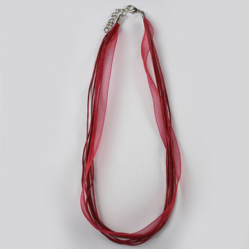 Organza cord 45cm approx. Red.