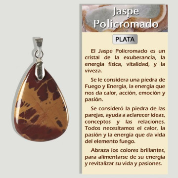 JASPE POLYCHROME. Pendentif...