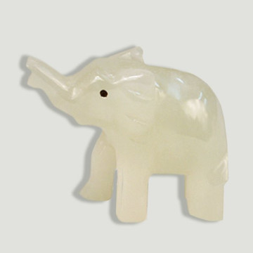Elefante trompa arriba ónix...