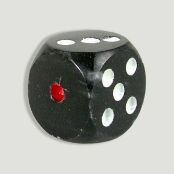 Pakistan Onyx Dice,  Black 3cm