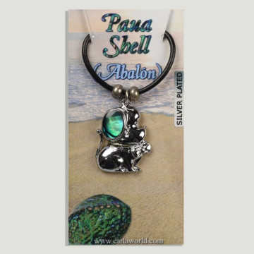 Colgante Abalón con cordón....