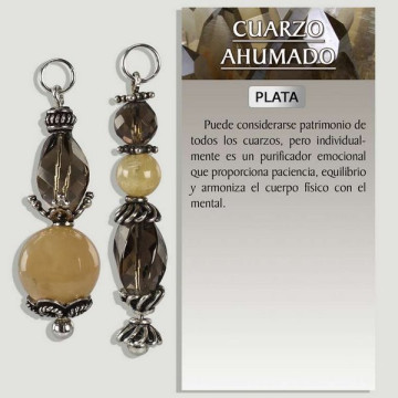 SMOKY QUARTZ. Silver...