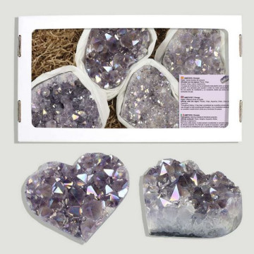 Aura Amethyst Druse Heart...