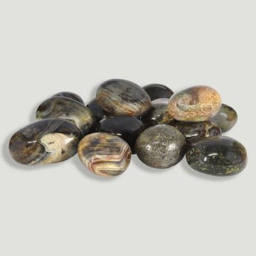Rolled Banded Agate. Fire. 1kg.