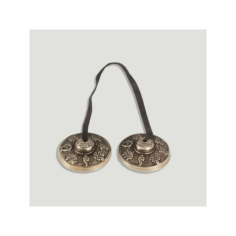 Tibet brass meditation cymbals 7cm Tibet brass meditation cymbals 7cm