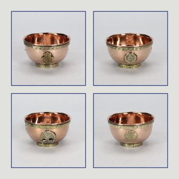 Copper bowl 7.5x5cm. assorted models