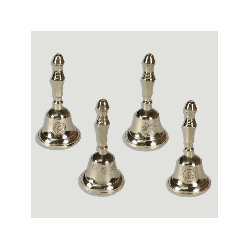 Brass table bell 12.5cm. assorted models Brass table bell 12.5cm. assorted models