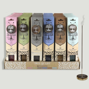Incense Pack Display (30stick) + Tree of Life Incense Holder 45x31x31cm
