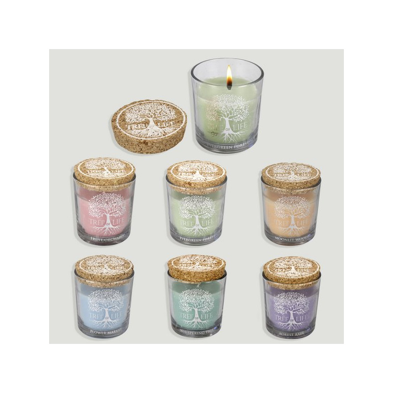 Aromatic candle with cork lid Tree of Life Aromatic candle with cork lid Tree of Life