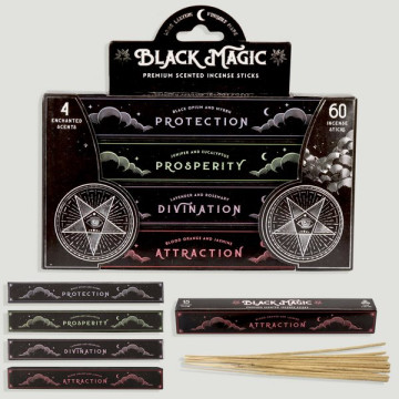 Incense set 4 packs 60 sticks BlackMagic