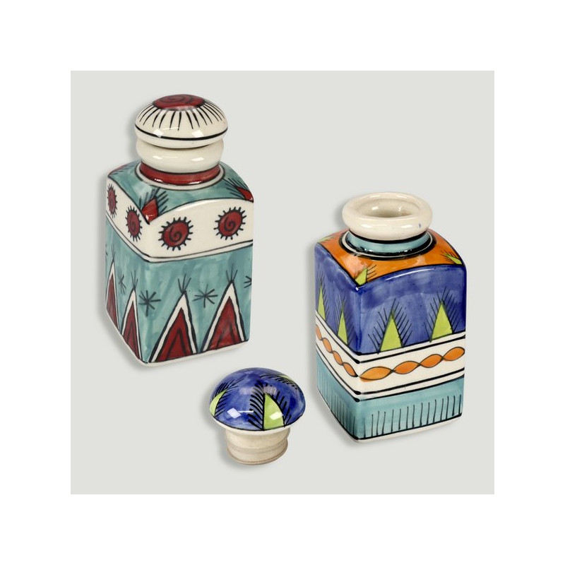 Ceramic decorative bottle 6.5x14cm Ceramic decorative bottle 6.5x14cm