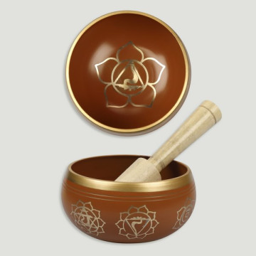 Brass tibetan bowl. Patina...