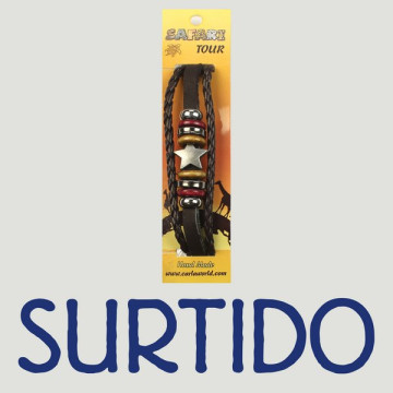 Gancho 78 – Pulsera doble piel con cordón de nudo corredizo. Modelos surtidos