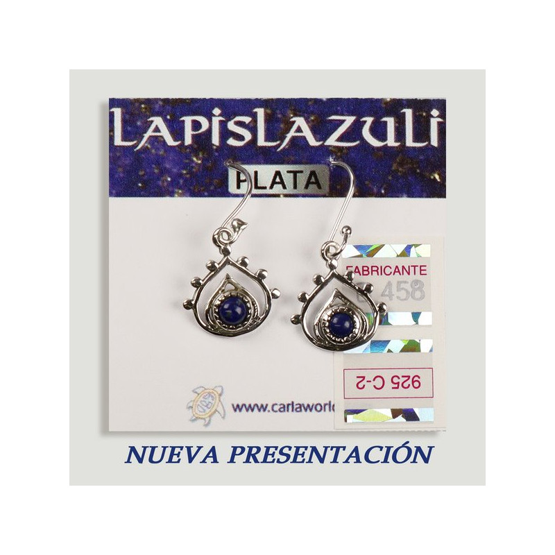 SILVER earrings. lapis lazuli. Teardrop with cabochon. SILVER earrings. lapis lazuli. Teardrop with cabochon.