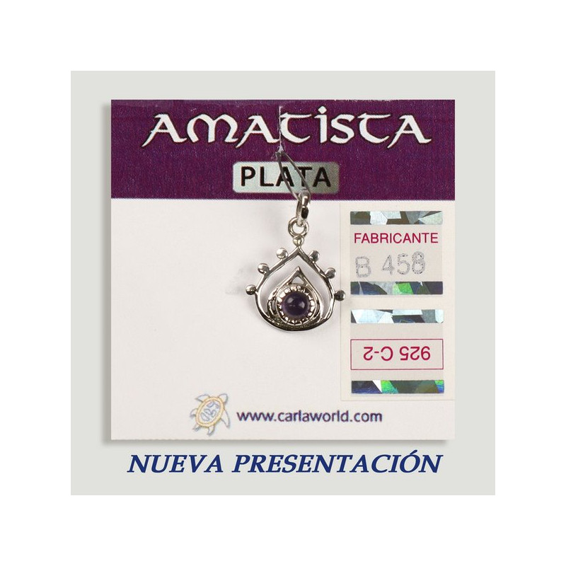 Pingente de PRATA. Ametista. Lágrima com cabochão. Pingente de PRATA. Ametista. Lágrima com cabochão.
