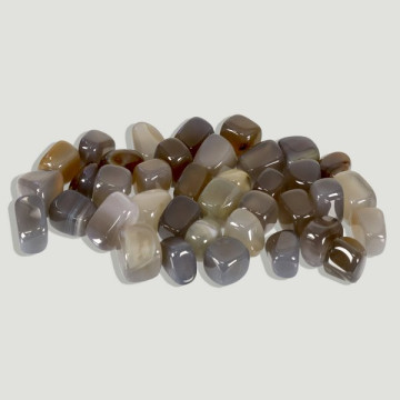 Sac 200ud/Kg (250 Gr) Agate Bandes Grises. 1-1,5 cm.