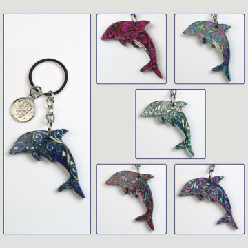 Gancho 09 – Llavero Sea 6 modelo Delfín. Colores surtidos.