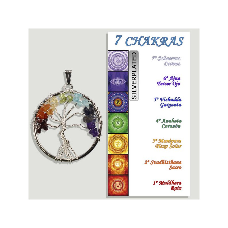 CHAKRA. Colgante Silverplated Arbol de la Vida CHAKRA. Colgante Silverplated Arbol de la Vida
