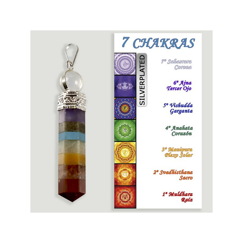 CHAKRA con bola CUARZO. Colgante grande Silverplated. CHAKRA con bola CUARZO. Colgante grande Silverplated.