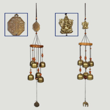 Mobile bells Yinyang/Ganesha. 50cm approx.