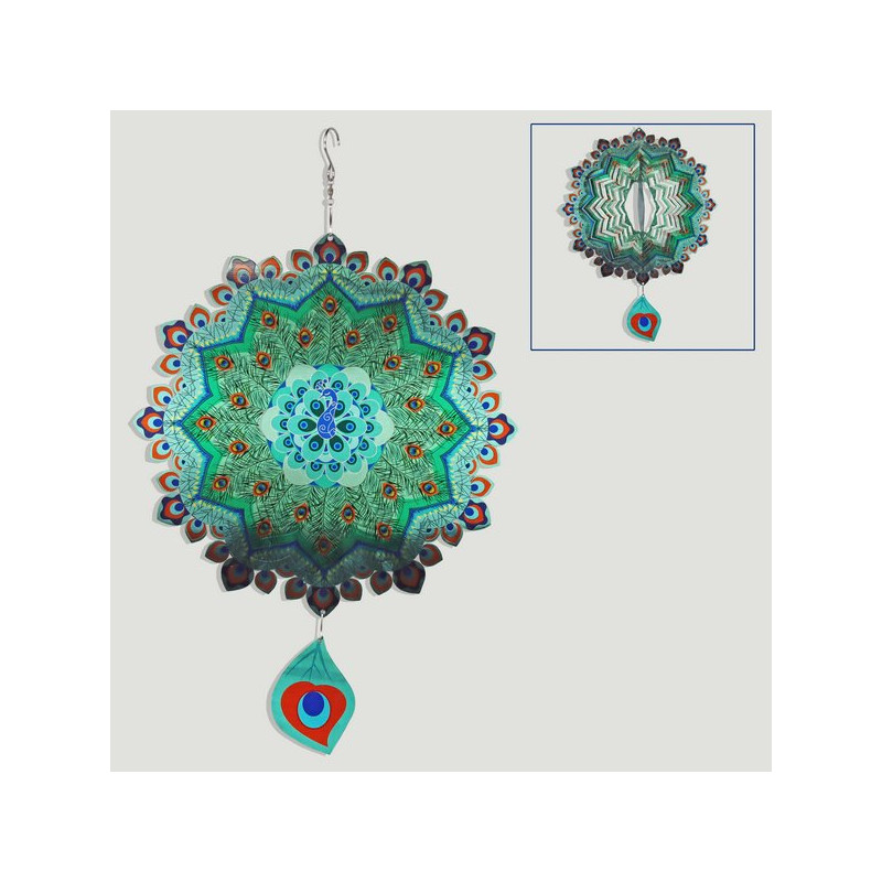 Tournevis en acier. Plumes de paon avec pendaison de plumes. 30cm. Tournevis en acier. Plumes de paon avec pendaison de plumes. 30cm.