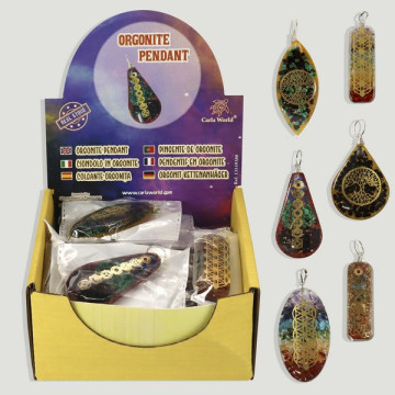 PINGENTE DE ORGONITE. Pingentes de orgonite. Modelos e cores sortidas.