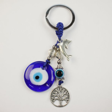 50 hook. Turkish eye keychain.