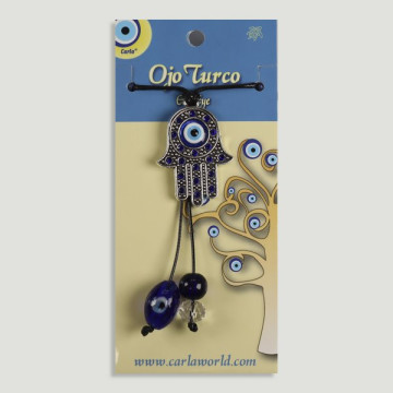 70 hook. Turkish eye pendant.