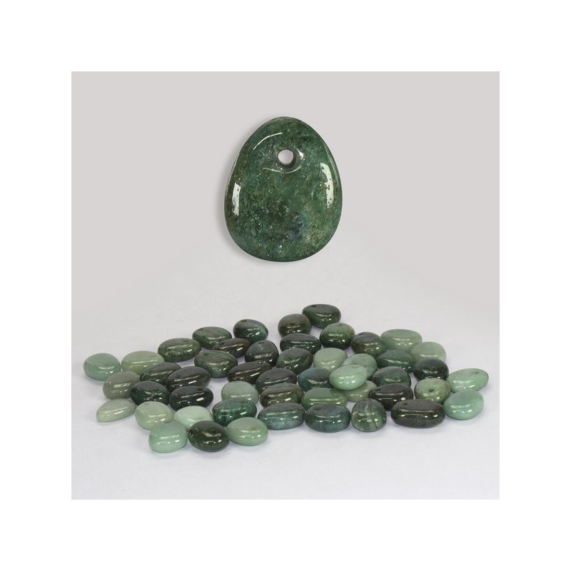 Rodado agujero Cuarzo Verde. VIRGO Rodado agujero Cuarzo Verde. VIRGO