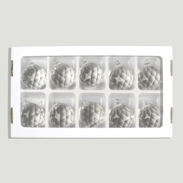 Bola feng shui Cristal facetado 40mm transparente