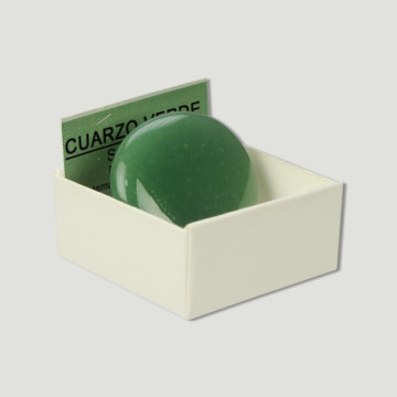 Cajita 4x4 – Cuarzo verde - Rodado plano. 