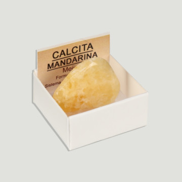 4x4 Box – Orange Calcite - Rolled flat.