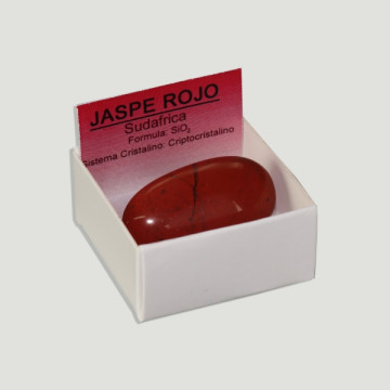 Boîte 4x4 – Jaspe rouge - Roulée à plat.