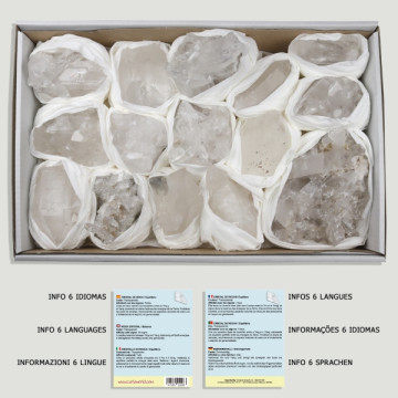 Drusen Quartz Box. 2.5-3kg approx. 33x22cm.